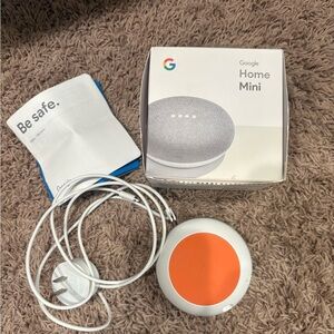 Google Home Mini in Gray and Orange
